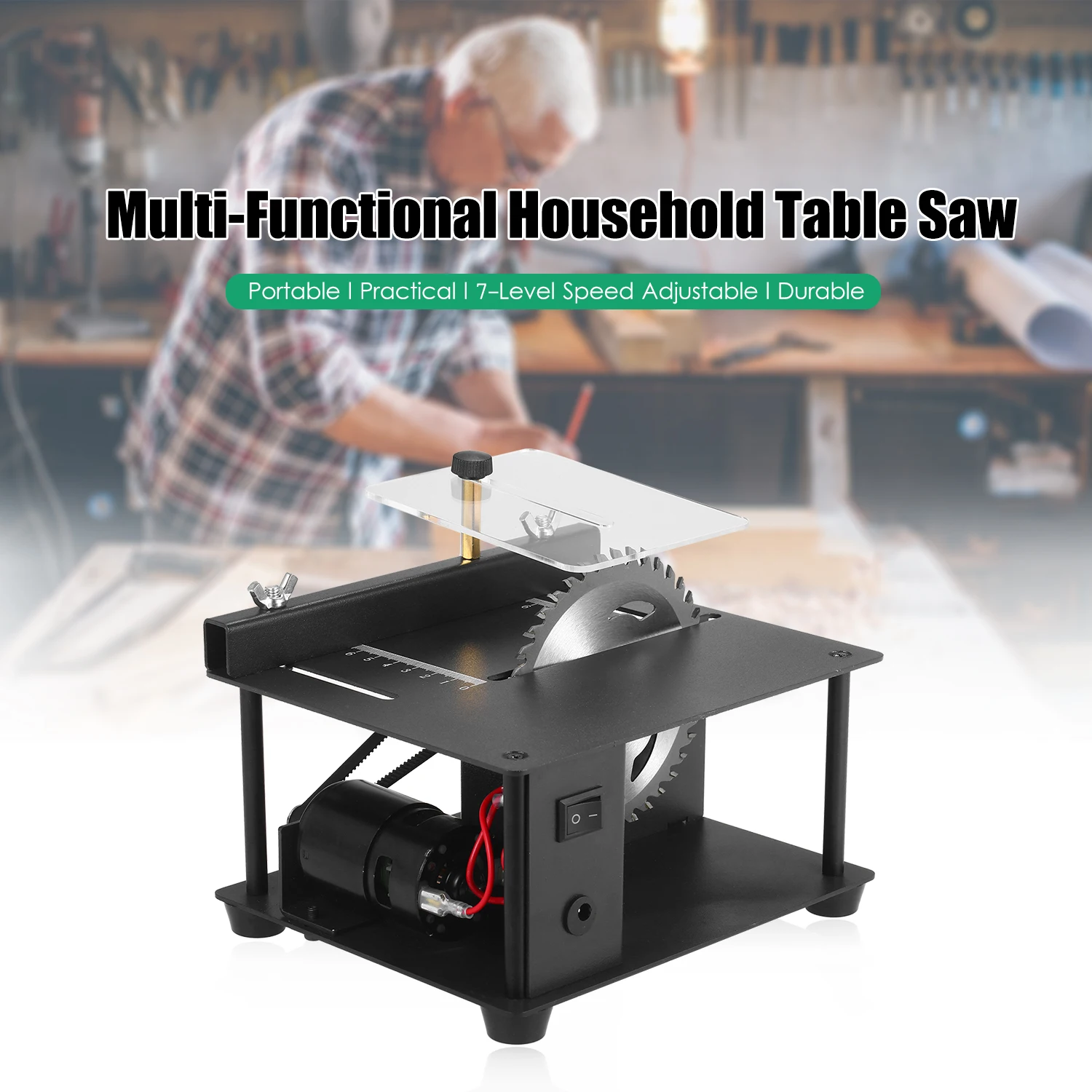 

MultiFunctional Table Saw Mini Desktop Saw Cutter Electric Cutting Machine 35MM Cutting Depth for Wood Plastic Acrylic Cutting
