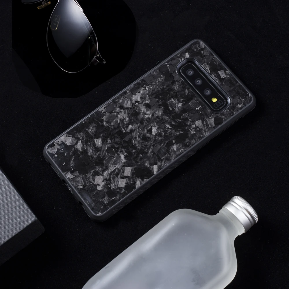 Настоящий кованый чехол из углеродного волокна для samsung S10 S10E, задняя крышка, Роскошный узор для samsung Galaxy S10 Plus, мобильный чехол для телефона