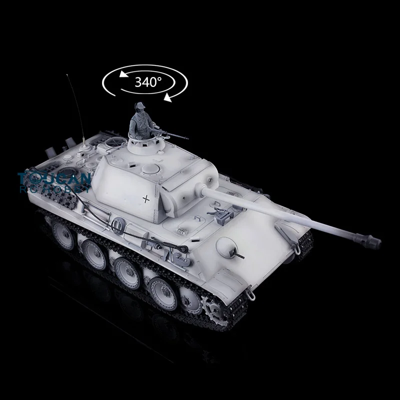 

New Toys 2.4G Heng Long 1/16 RTR RC Tank Snow 7.0 Plastic German Panther G Model 3879 TH17501-SMT4