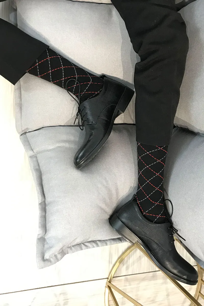

Men's Socks Male Formal Dress Black Socks Men's Business Socks Sexy Gentleman Suit Dress Socks Breathable Men's Tube Socks