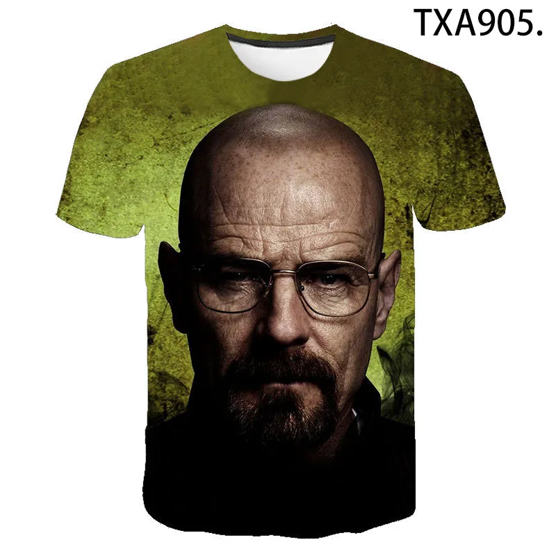 

2021classic TV Series Breaking Bad 3d Printed Unisex Fashion Casual Harajuku Sweatshirt Summer Short Sleeve Streetwear Tops