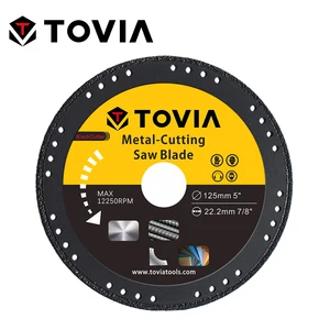TOVIA BlackCutter 125*22мм Алмазный Диск по Металлу стали и нержавеющей стали для УШМ или Балкарки или угловой шлифовальной машины безопасный дизайн меньше искр тонкий диск толщиной 1.2мм