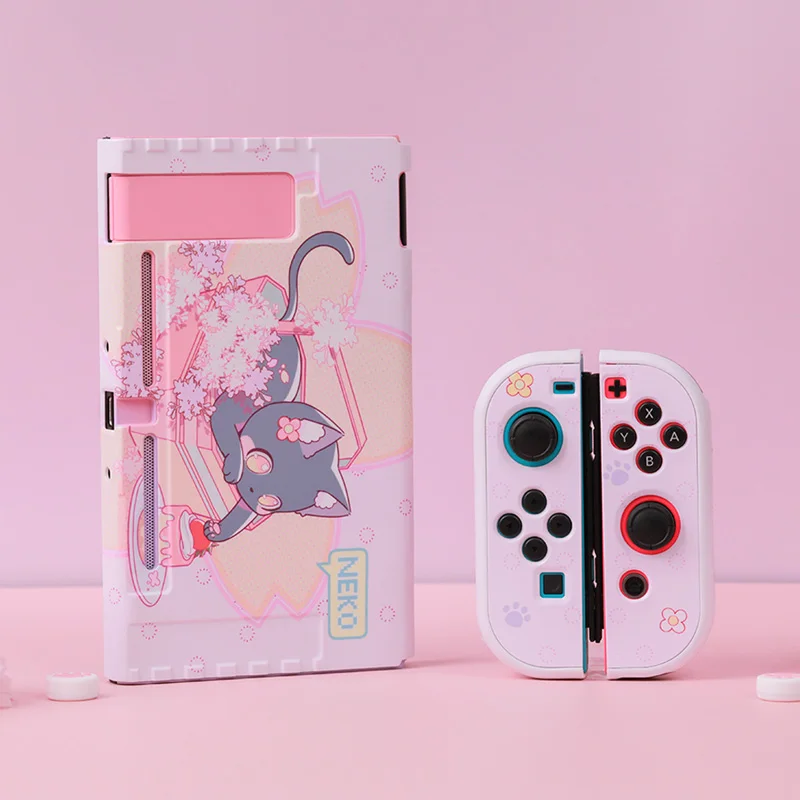 Защитный чехол для игровой консоли Nintendo Switch розовый | Электроника