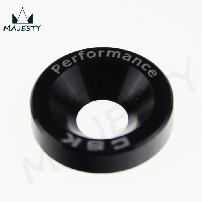 6 PIECE M8 HEX FASTENERS FENDER WASHER BUMPER ENGINE CONCAVE SCREWS JDM BLACK |