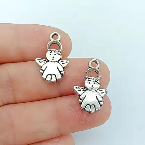 20 pcs.19x13 mm, under the old days, silver color, photo accessories for jewelry