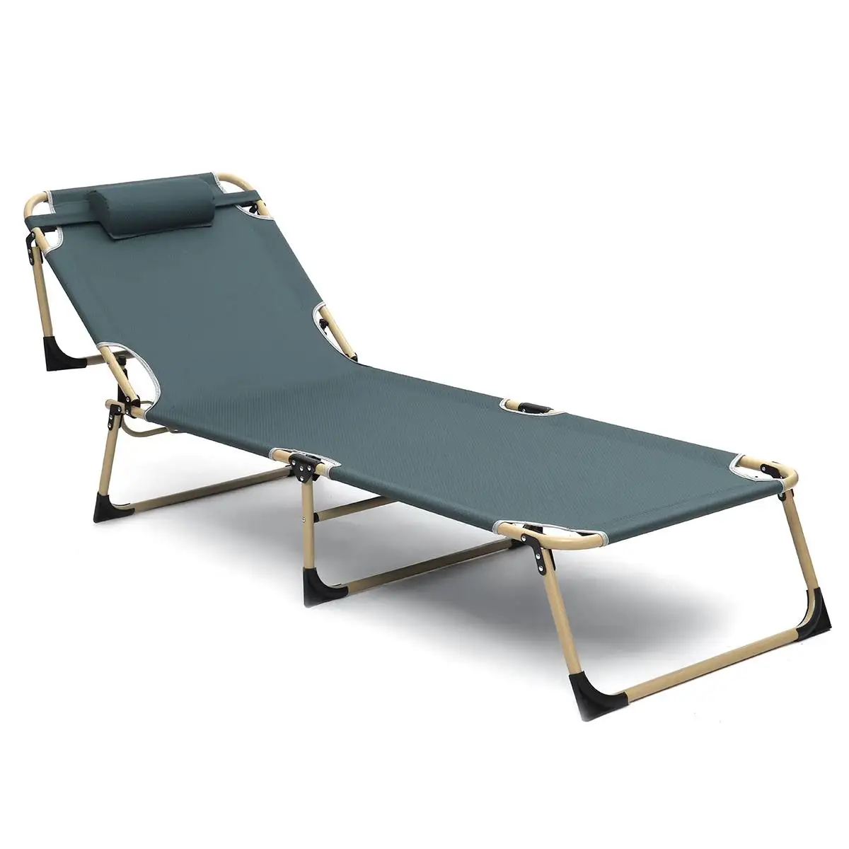 

Adjustable Oxford Chaise Lounge Chair Recliner Indoor Single Folding Chair Outdoor for Camping Patio Deck Beach Chair 125kg