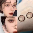 Контактные линзы для близорукости, линзы по рецепту с диоптриями, цветные контакты ed для глаз, косметика, красота, линзы натурального цвета бабочки