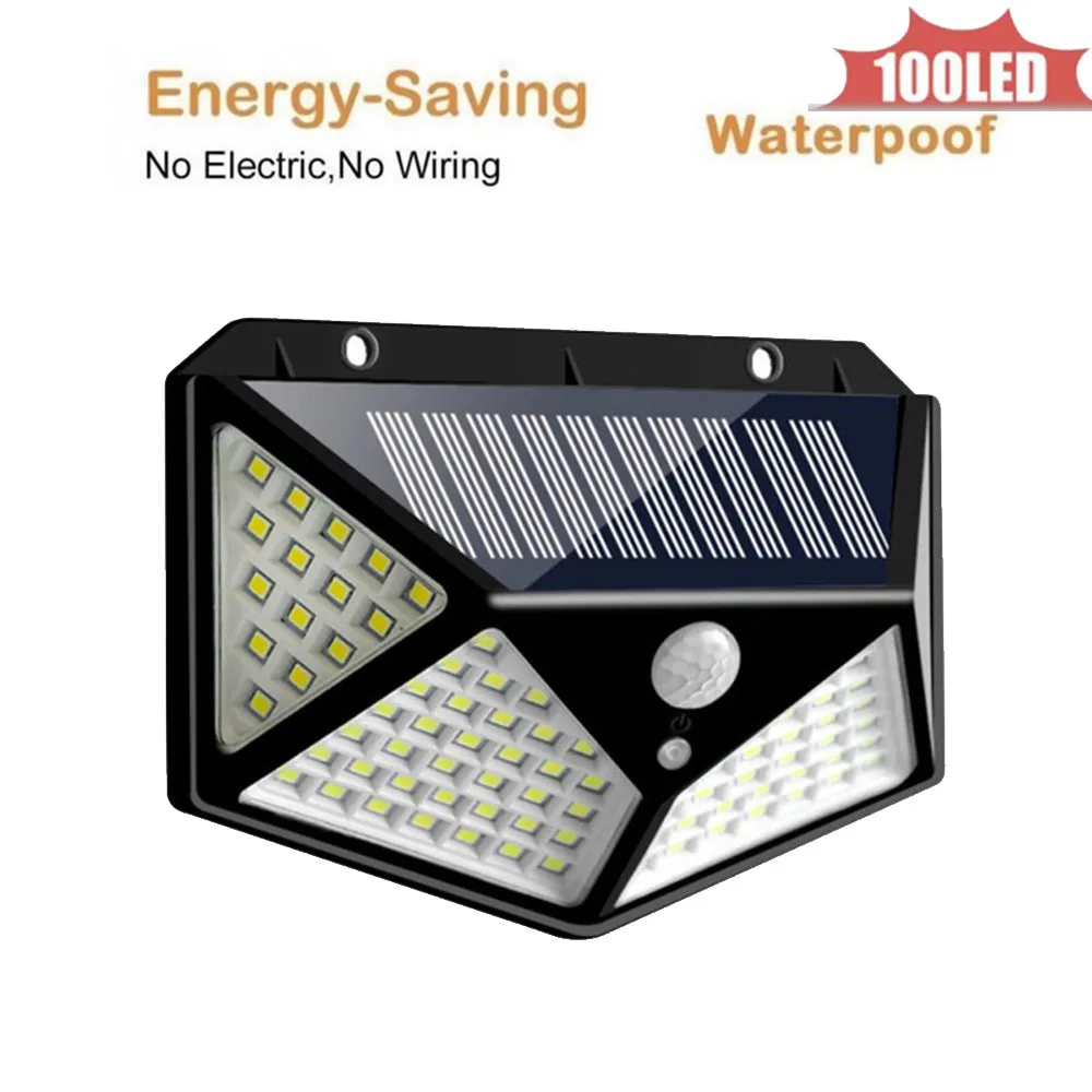 

1 шт., светодиодная лампа на солнечной батарее, с датчиком движения