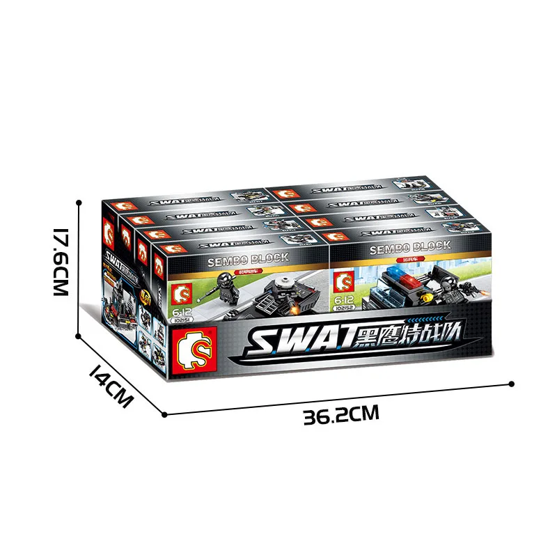 700 + шт городской полицейский участок строительные блоки для спецназ команда