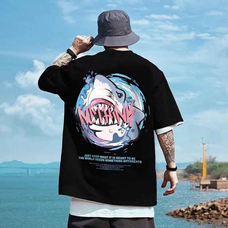 

Мужская футболка 2021, Мужской Хлопковый пуловер, свободные топы с коротким рукавом, футболка в стиле хип-хоп для мужчин, уличная одежда, футбо...