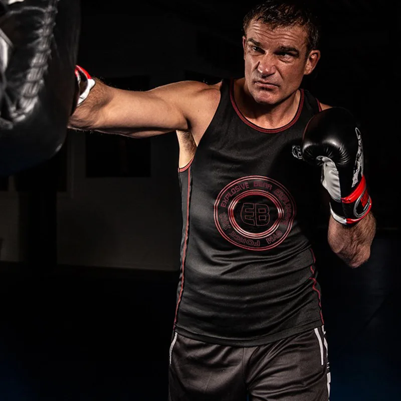 Майка Мужская Спортивная для бега бодибилдинга без рукавов|Майки| |