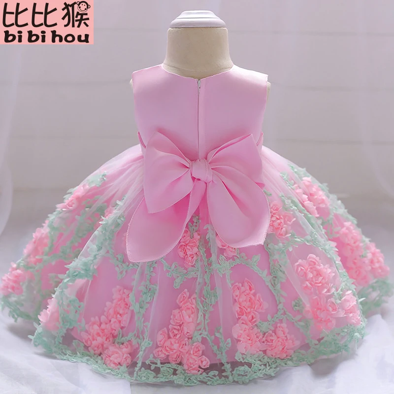 2021 vintage Baby Girl Dress Baptism Dresses for Girls 1st year birthday party wedding Christening baby infant clothing bebes | Детская