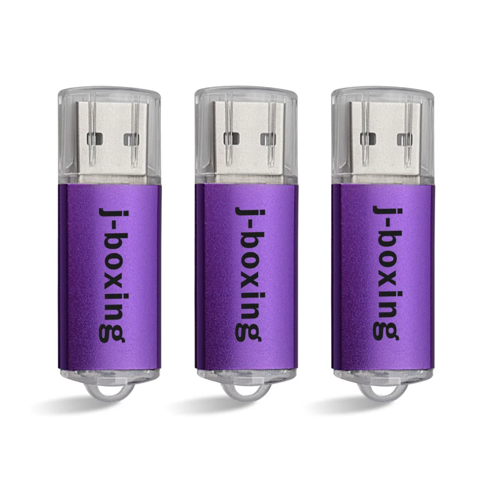 Фиолетовый 3 шт. j-боксерский USB флеш-накопитель 64 ГБ 32 ГБ 16 ГБ 8 ГБ 4 ГБ Флешка USB 2,0 карта памяти Jump Drive zip-накопители для компьютера оранжевый - Цвет: Фиолетовый