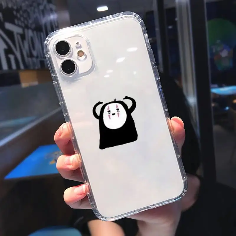 

Japan cartoon Totoro Spirited Away Phone Cases Transparent for Clear iPhone 11 12 mini pro 8 7 6 6S XS MAX Plus X 5S SE 2020 XR