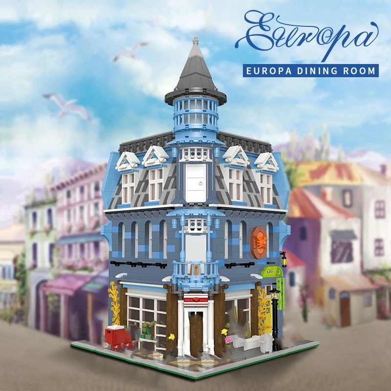 

Creator Store Restaurant City Street View Model Building Blocks European Architecture House MOC Bricks Toys for Children Gifts