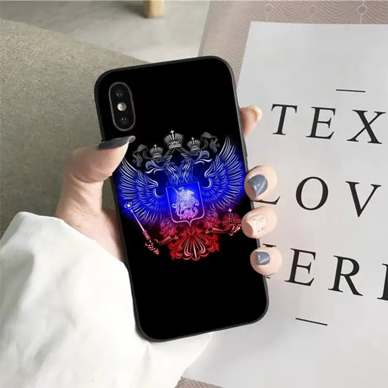 YNDFCNB russia Flag coat of arms Phone Case for iphone 13 11 12 pro XS MAX 8 7 6 6S Plus X 5S SE 2020 XR cover