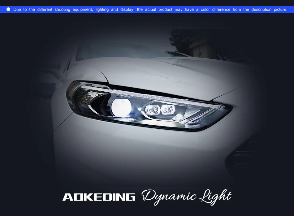 Фары для автомобиля Ford Fusion Mondeo 2013- DRL дневные ходовые огни головная лампа светодиодный Биксеноновая лампа Противотуманные фары автомобильный аксессуар