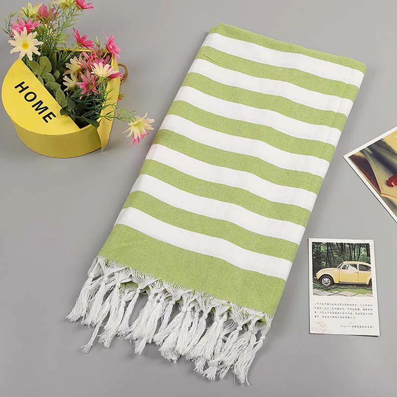 Хлопковое очень большое турецкое банное полотенце с кисточками туристическая