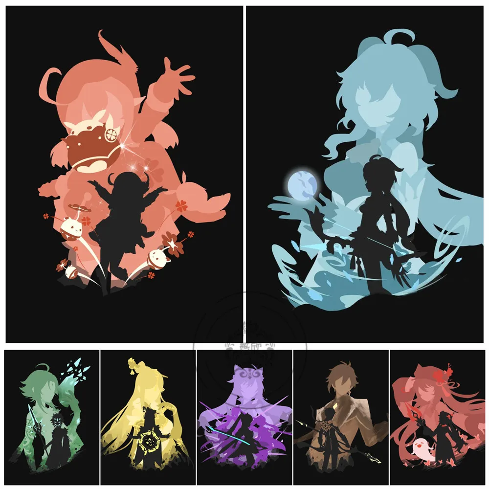 

5D Diy Diamond Painting Genshin Impact Keli Character Rhinestone Square/round Diamond Embroidery Mosaic Bead Home Decoration