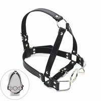 2021 sex toys metal ring gag flirting open mouth with o ring sexual bondage bdsm harness type exotic accessories for couples