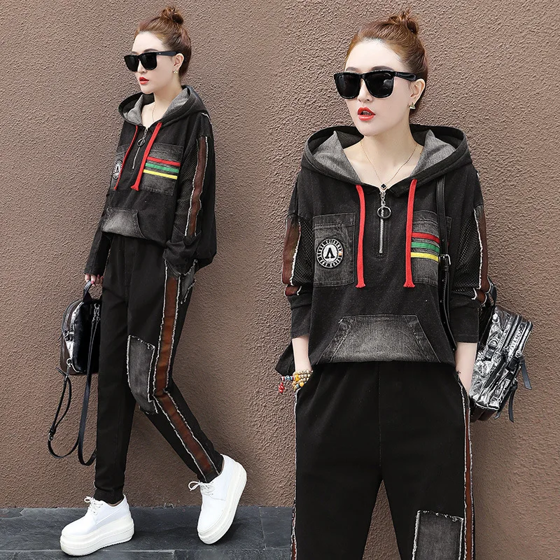 Max LuLu 2020 весенние модные женские Лоскутные костюмы винтажные комплекты из двух