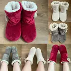 Зимние меховые тапочки, женская искусственная плюшевая обувь Claquette, домашняя обувь для дома, Рождественская хлопковая обувь, шлепанцы, Crazy A7G5