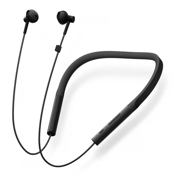 Xiao mi воротник Bluetooth гарнитура Молодежная версия шейным ремешком спортивные наушники Быстрая зарядка mi беспроводные наушники для Android iOS - Цвет: Black
