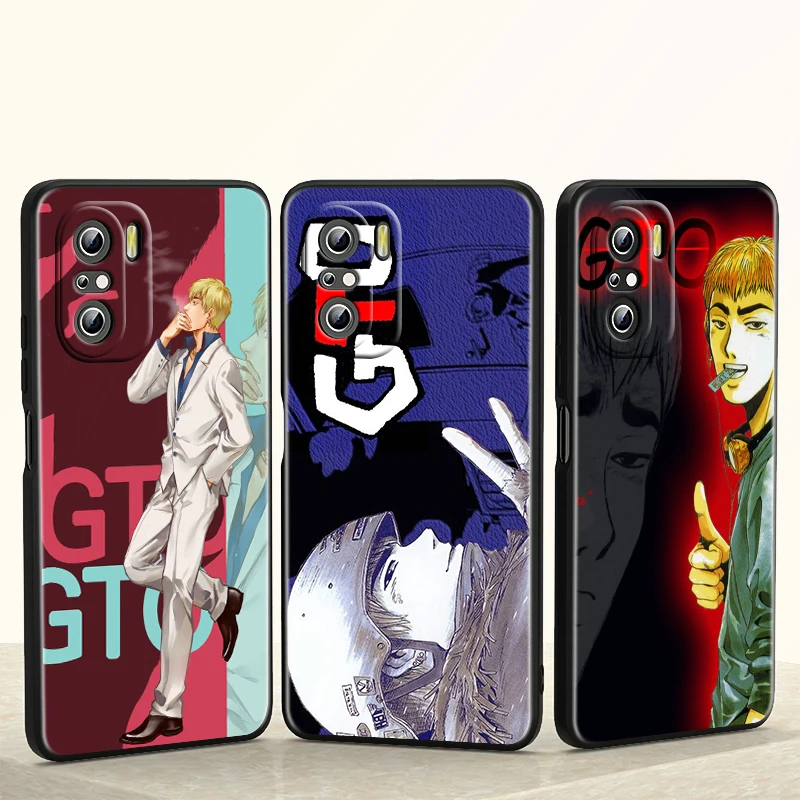 

GTO Great Teacher Onizuka For Redmi K40 30S 30T 30i 20 S2 GO Pro Ultra Gaming Redmi 10T Silicone Soft Black Phone Case