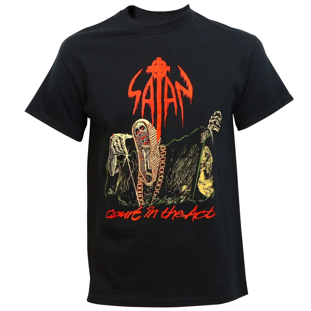 Оригинальная металлическая футболка с логотипом сатаны Band Court In The Act размеры S M L XL