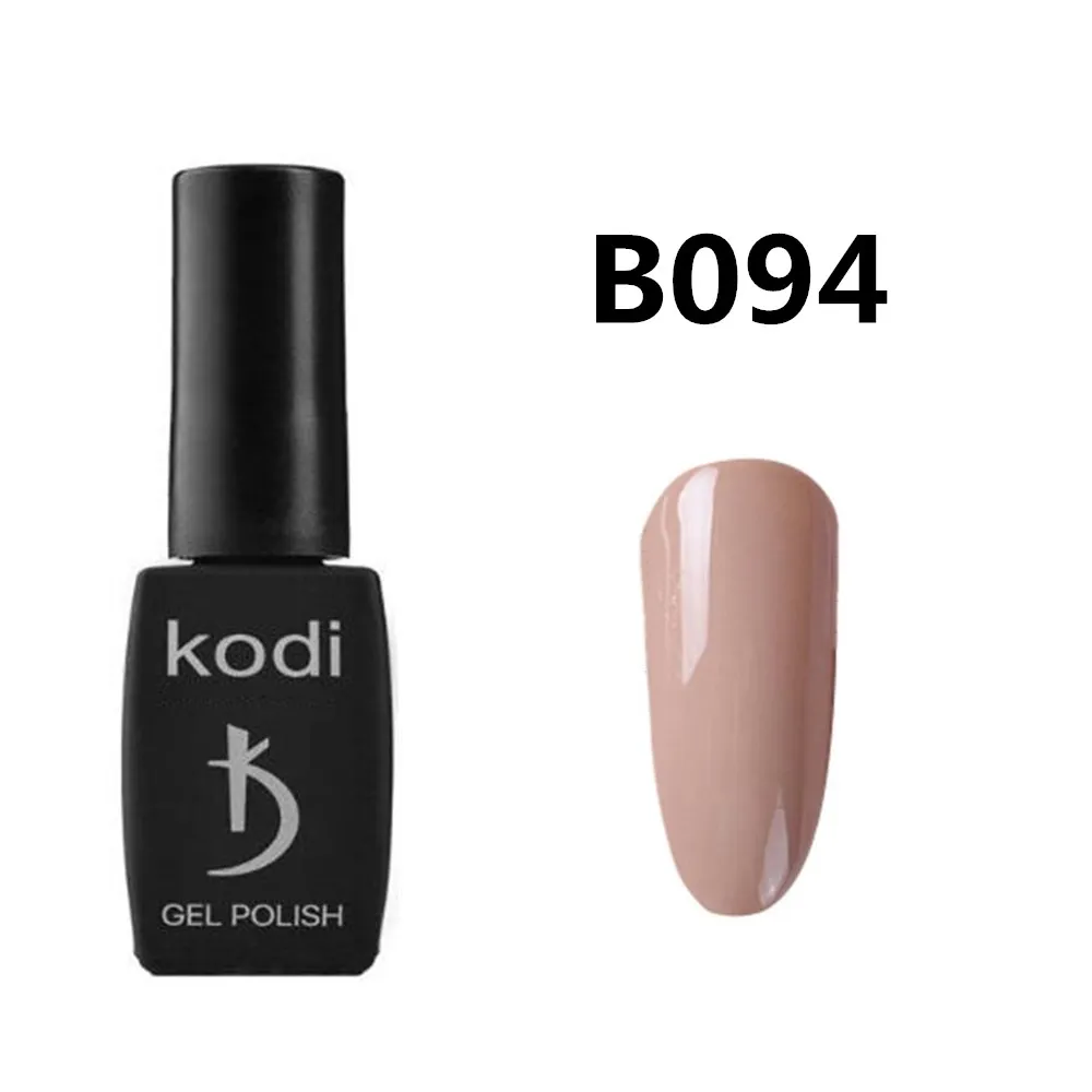 B094 Kodi Salon телесного цвета светодиодный Гель-лак для ногтей 12 мл Профессиональный стойкий УФ Гель-лак для ногтей сухой со светодиодной лампой - Цвет: B094