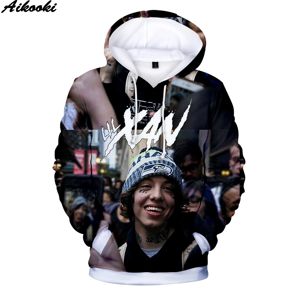 Толстовка Lil Xan xанархий для мужчин и женщин Модные свитшоты с 3D принтом худи Лил