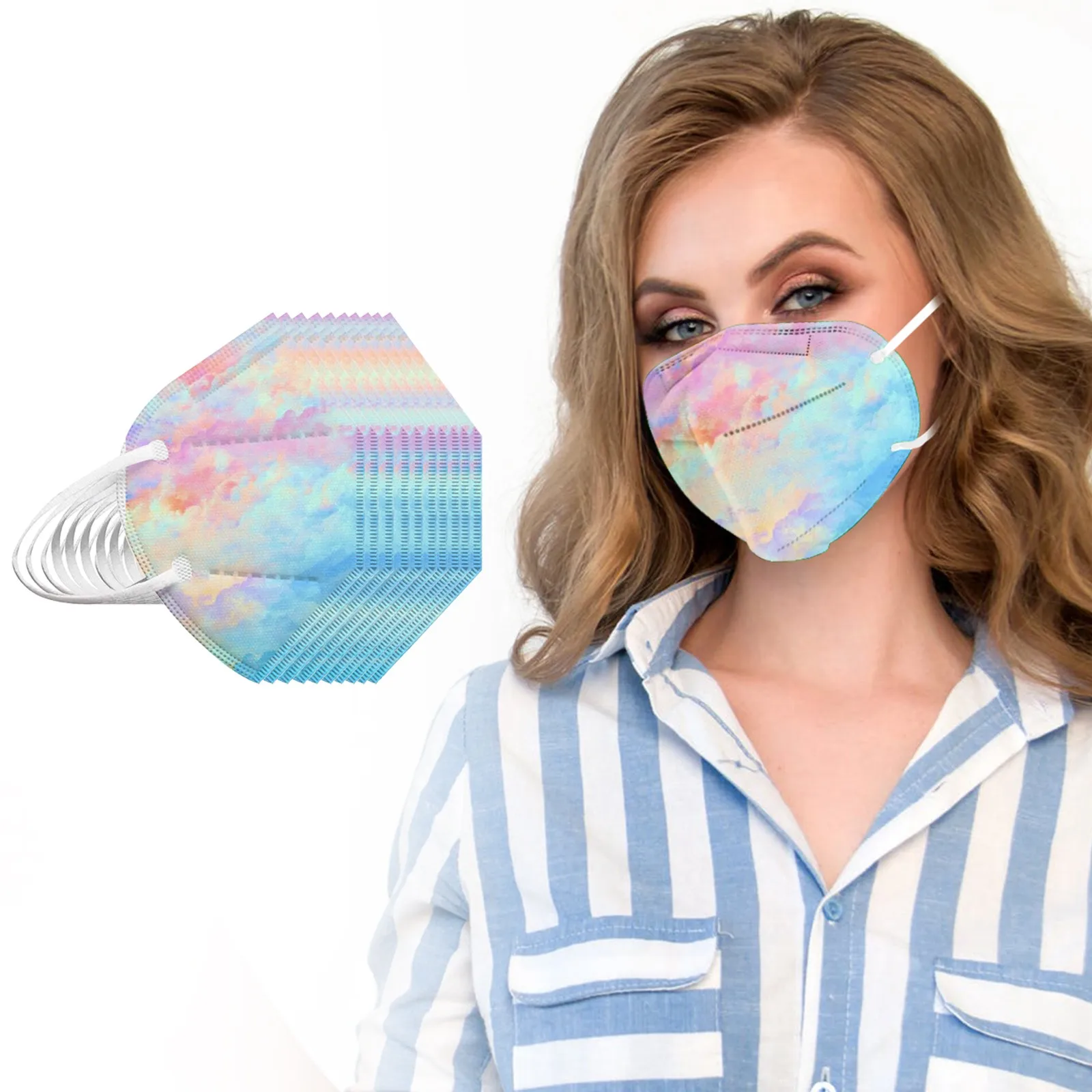 

20/25pcs Foldable In Stock For Men And Women Cosplay Washable Drop Shipping Protect Adult Mask Breathable Facemask Reusable