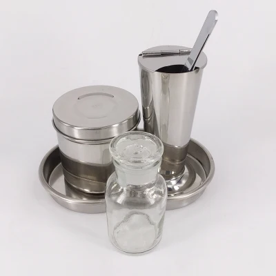 Баночка Niezi barrel scorpion стеклянная трубка лоток хлопковая тарелка Массажная зажим
