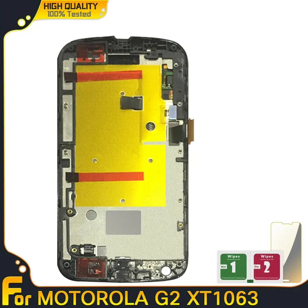 Lcds For Motorola MOTO G2 2nd XT1063 XT1064 XT1068 LCD With Frame Display Touch Screen Digitizer Assembly 100% Replacement Parts | Мобильные