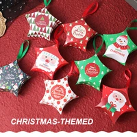 20 pieces mini candies cookies box new year party christmas gift paper boxes xmas snowman santa present wrapping cases diy party