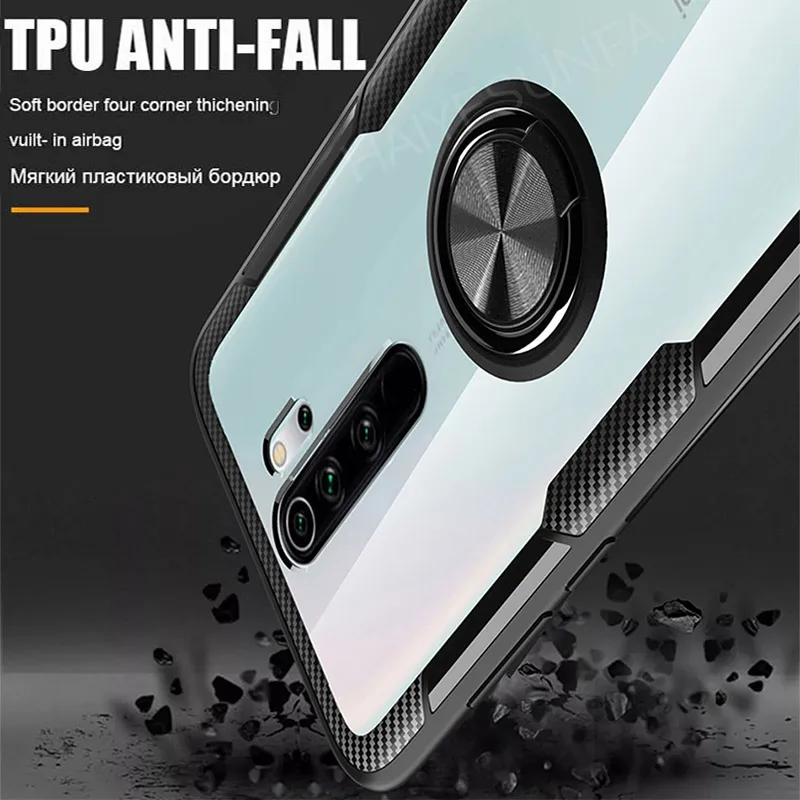 Роскошный Magentic чехол с металлическим кольцом для Xiaomi Redmi Note 8 7 K20 5 Pro оригинальный