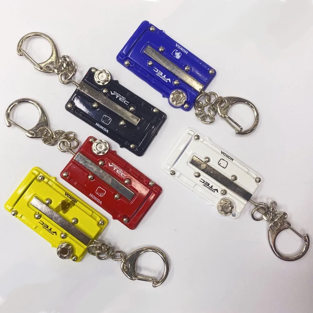 

For Honda car keychain metal keyring turbocharged engine cover wheel keychain racing keychain rim keyring