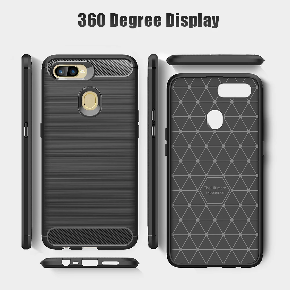 

UFlaxe Soft Cellphone Case for OPPO A31 A12 A7 AX7 A5S AX5S Shockproof Ultra-thin Cover LS