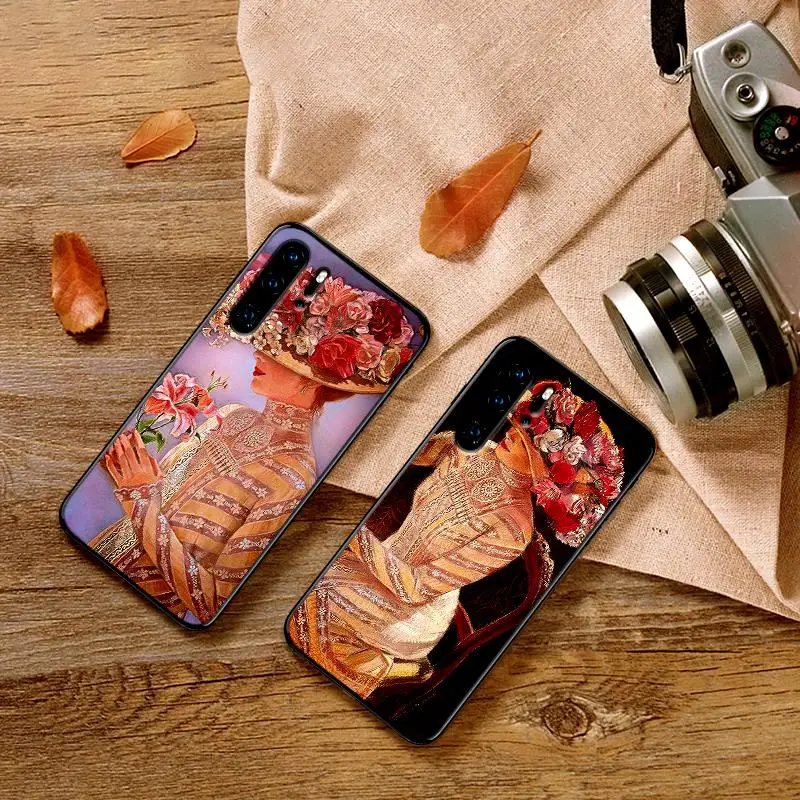 Шапка с рисунком для девочки мягкий силиконовый телефон чехол huawei P10 P20 2019 P8 P9 Mini P30