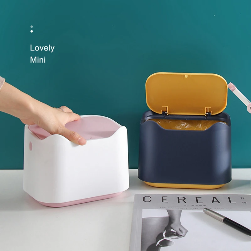 Настольный мусорный бак мини офисный Ванная комната кухонная корзина для мусора