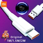 Оригинальный кабель для зарядки Xiaomi 33 Вт, быстрая зарядка 6A, для Mi 10T 10 Pro 5G Black Shark 3S Pad 5, 1 м, 2 м, Redmi 9, 9C, 9A, K30i, K40