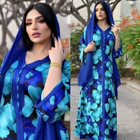 md abaya dubai turkey muslim hijab dress 2021 evening gowns for women turkish kaftan long sleeve bohemian dresses floral kimono