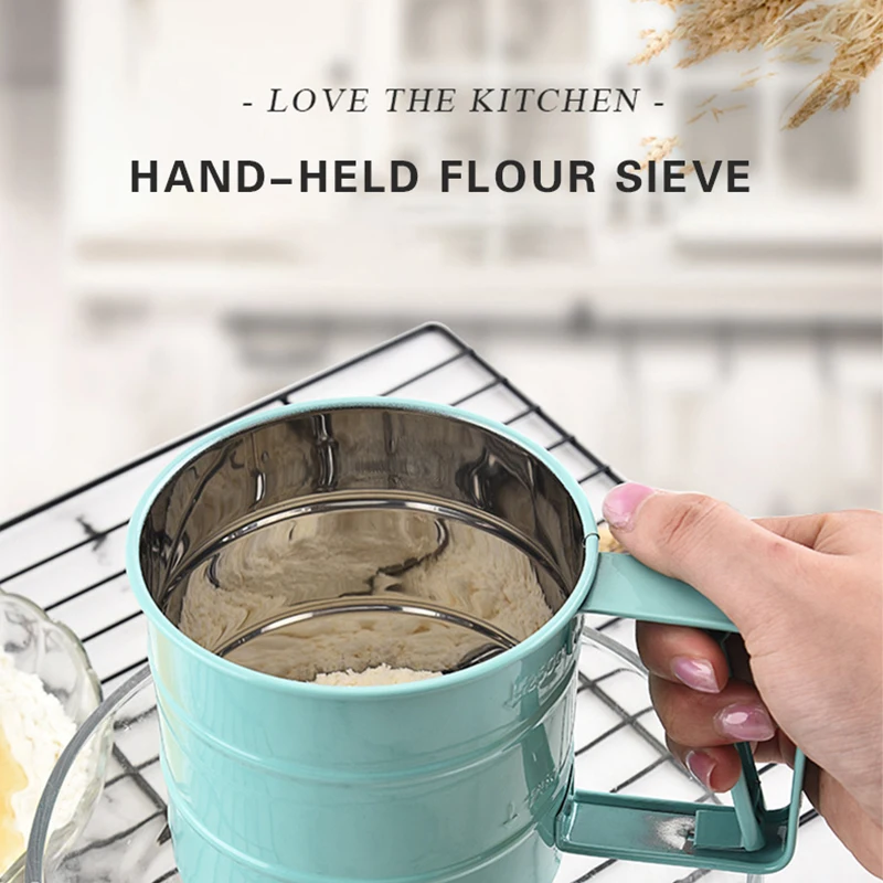 Сито для муки из нержавеющей стали ручное сито сетка сахарной сетки украшения