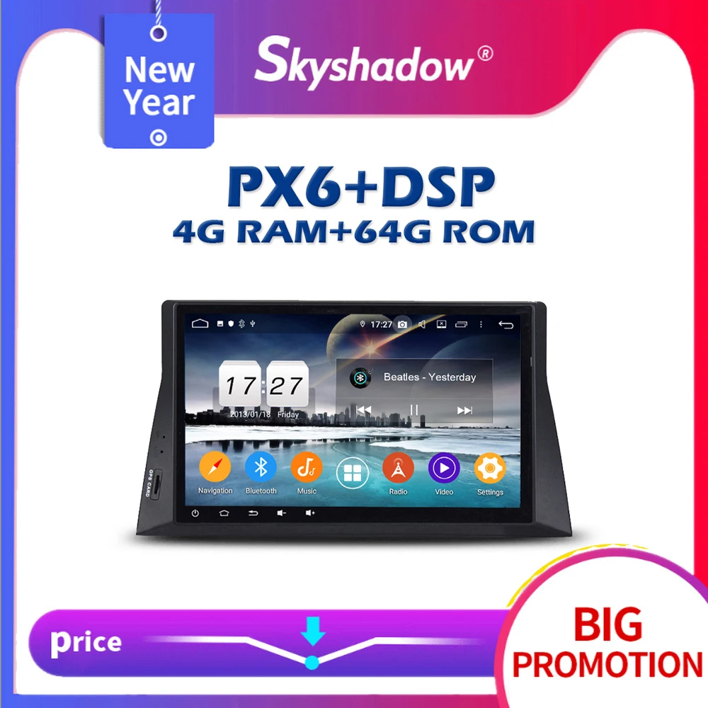 Автомобильный DVD плеер PX6 DSP Android 10 0 4 гб + 64 IPS GPS карта RDS радио wifi Bluetooth 5 для Honda ACCORD 8