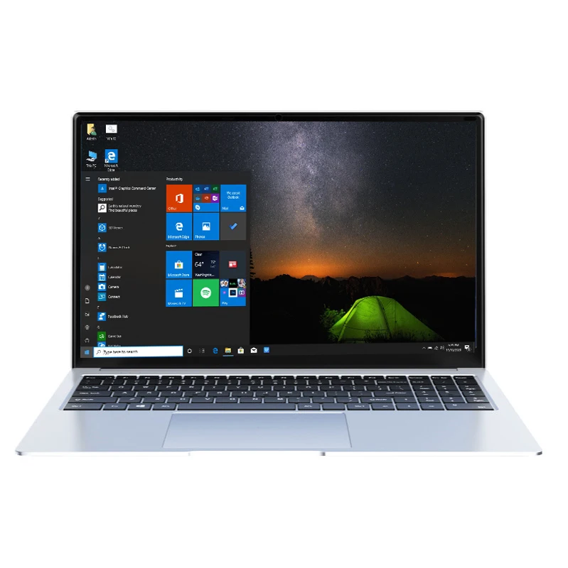 15 6 дюймовый ноутбук 4 Гб ОЗУ 64 ПЗУ Celeron N3050 Windows 10 компьютер с Bluetooth 0.3MP камерой для