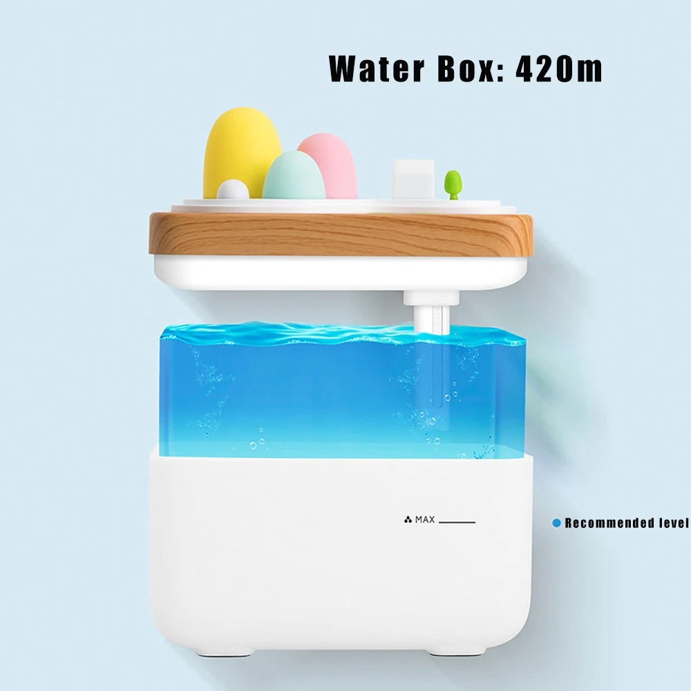 420ML Ultrasonic Humidifier Aromatherapy Lamp USB Port Mini Portable Remote Controller Air Purifier Home Tools |