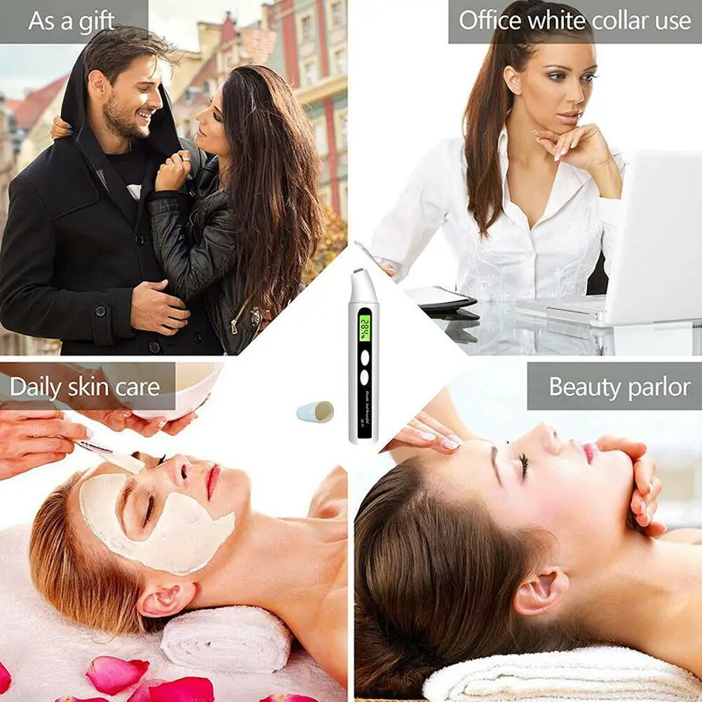 Цифровой измеритель влажности кожи с ЖК экраном тестер для ухода за кожей