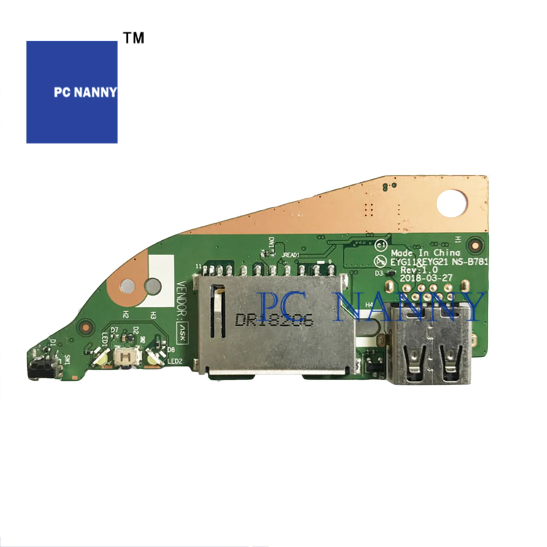 

PCNANNY FOR lenovo yoga 530-14 Flex6-14 usb sd card bord NS-B781 with Cable