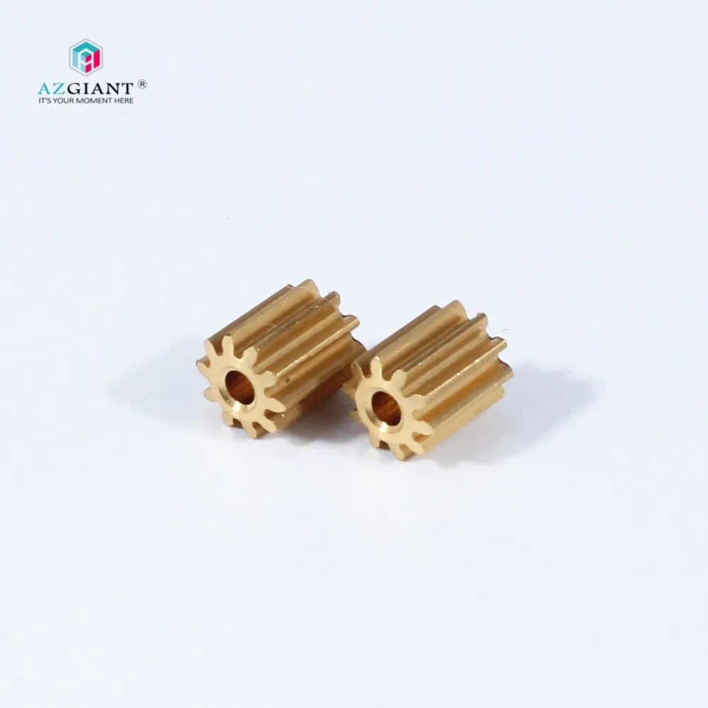 AZGIANT 10 зубов 6mm Длина международного стандарта универсальный металлический редуктор для двигателя автомобиля медь Шестерня из латуни