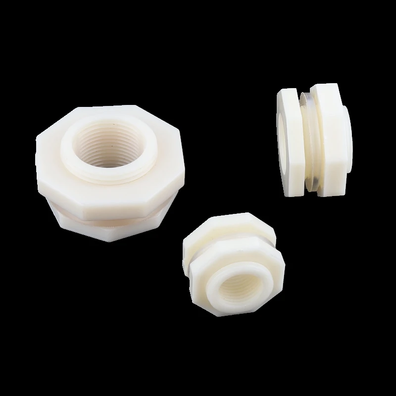 

1pc 1/2"-2" ABS Connector Female Thread Plastic Water Tank Connector Garden Water Tower Aquarium Fittings